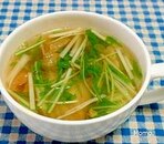水菜とキムチのスープ